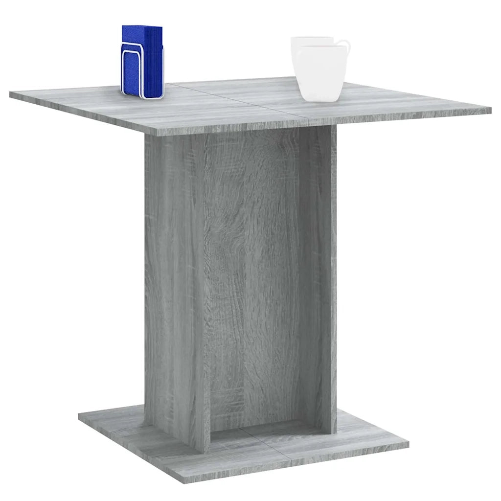 Tavolo da Pranzo | Tavolo da cucina grigio sonoma 80x80x75 cm in Legno Multistrato