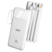 Trade Shop - Power Bank Portatile 15000 Mah Ricarica Rapida 20w Con Cavi Integrati Design Sicuro Q-dc405 -