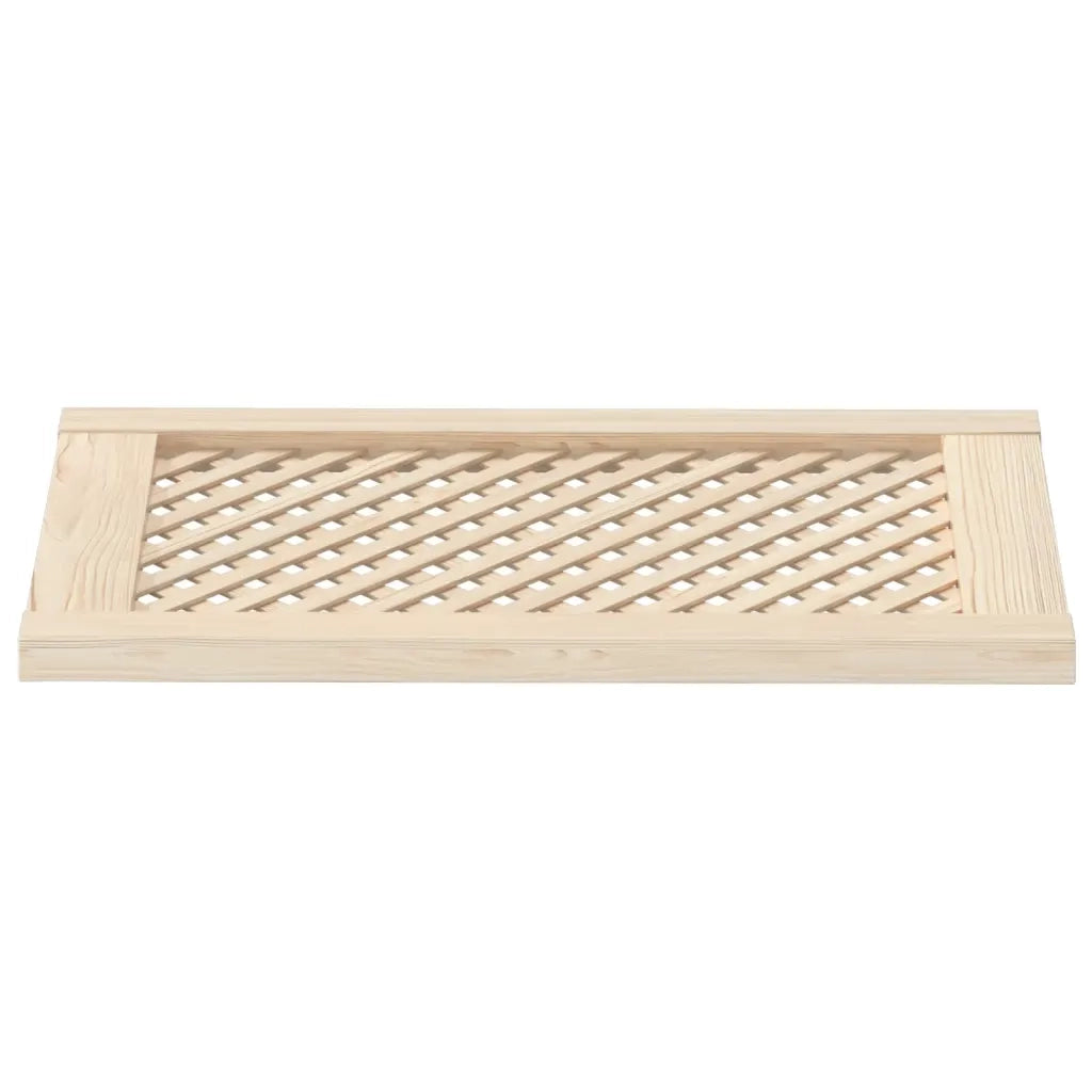 Ante con Design a Reticolo 2 pz 39,5x69 cm in Legno di Pino 372793