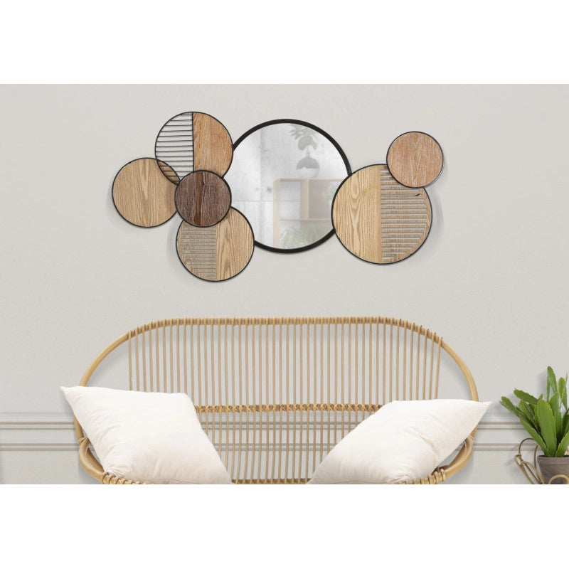 Specchio Da Muro Woody cm 123,2x4,4x63,5