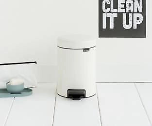 Brabantia 112126 bidone per la spazzatura 3 L Rotondo Bianco