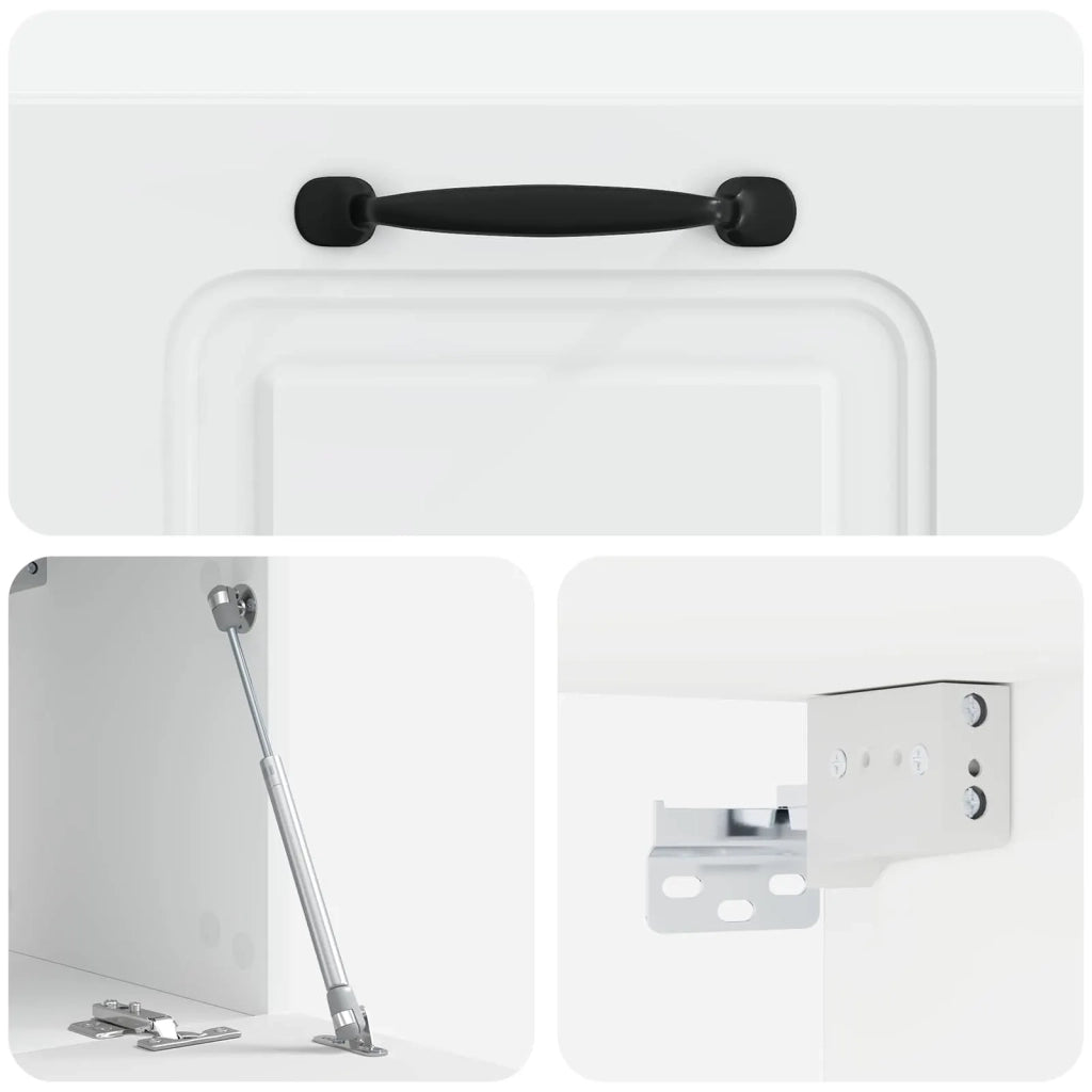 Mobile Porta TV da Muro Bianco 59,5 x 31 x 30 cm 899385