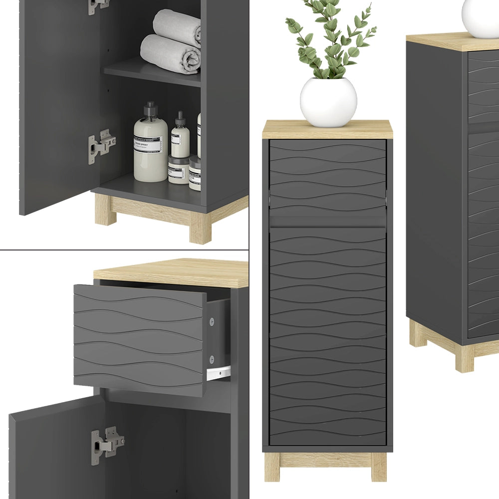Vicco Mobile midi Antracite 30 x 80 cm con cassetto
