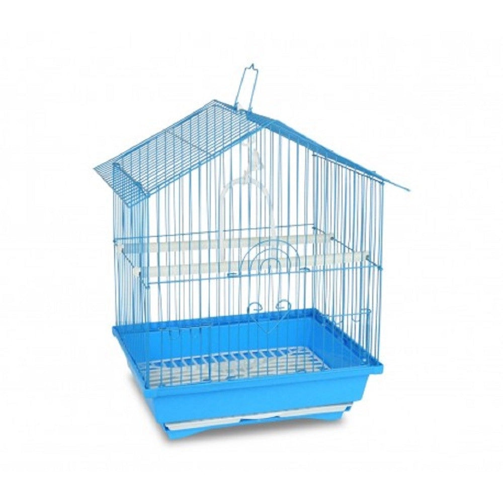 Trade Shop - Gabbia Per Uccelli Di Piccole Dimensioni Bird 43.5 X 28.5 X 22 Cm Mangiatoie -