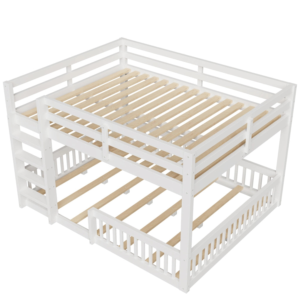 Letto a castello 160x200 cm in pino e MDF bianco