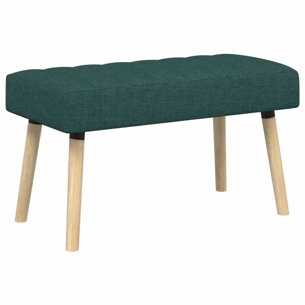 Panchina trapuntata a canale Verde Scuro 80 x 40 x 46 cm 42038478