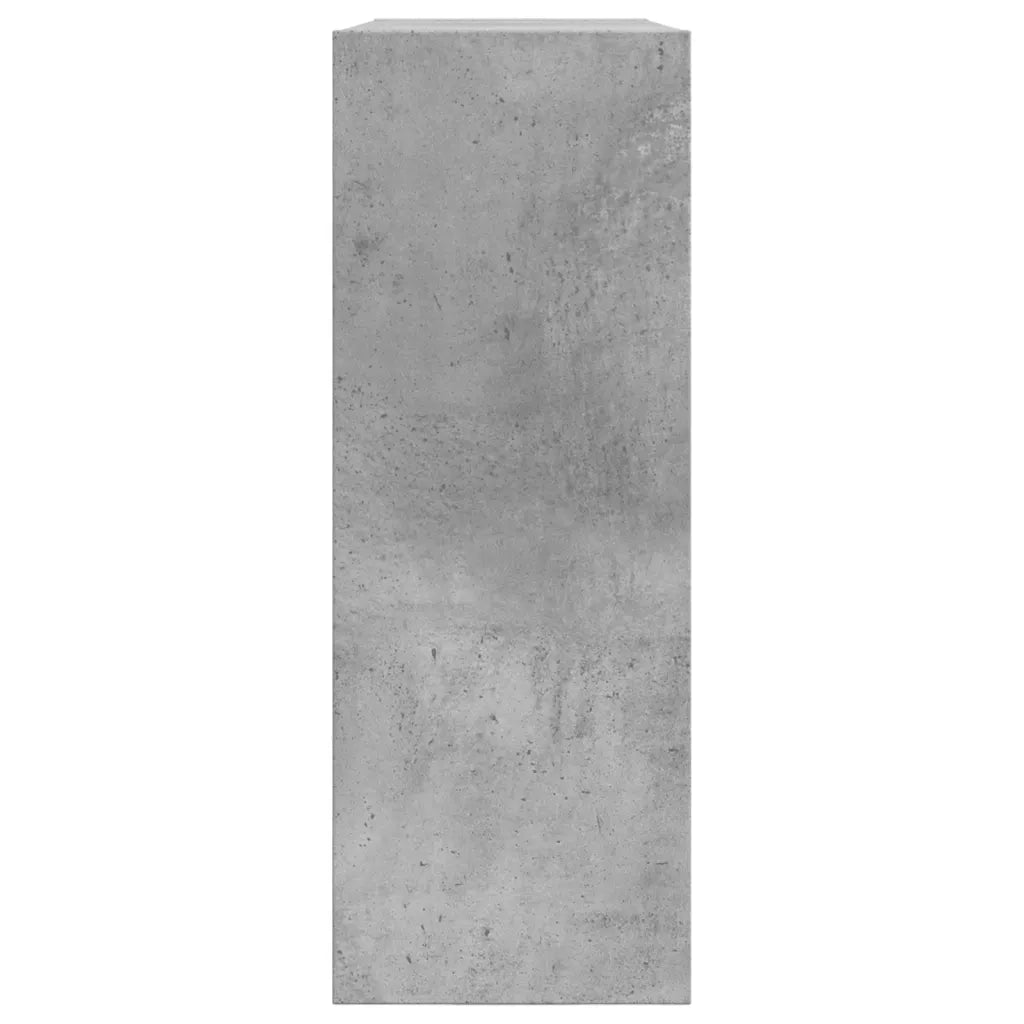 Scarpiera-Scaffale per scarpe Grigio Cemento 80x21x57 cm in Legno Multistrato