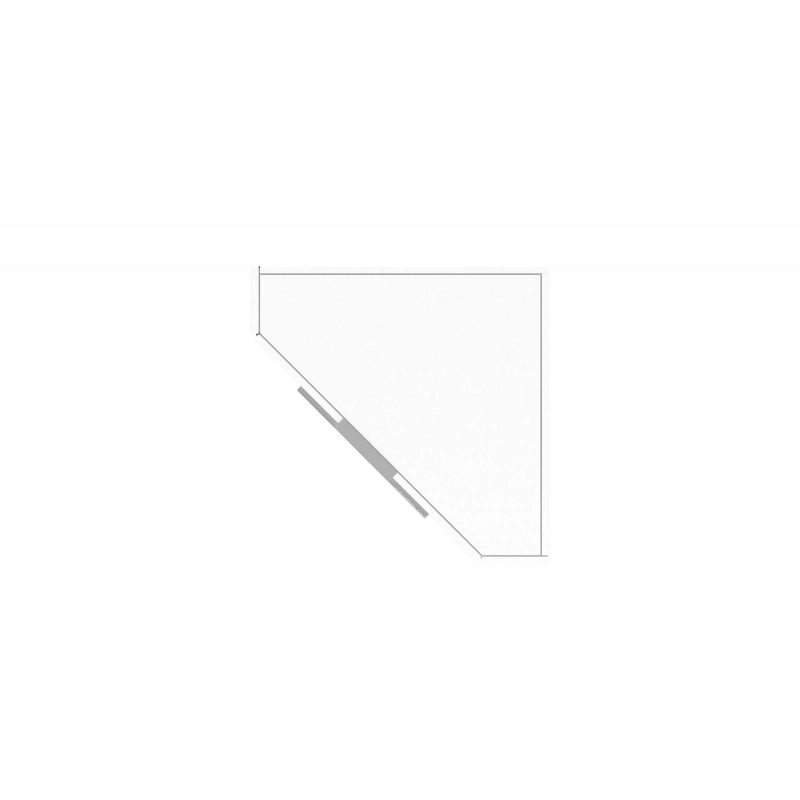 Scrivania ad angolo Dalia – Richiudibile – 70x140x57 – Bianco Lucido