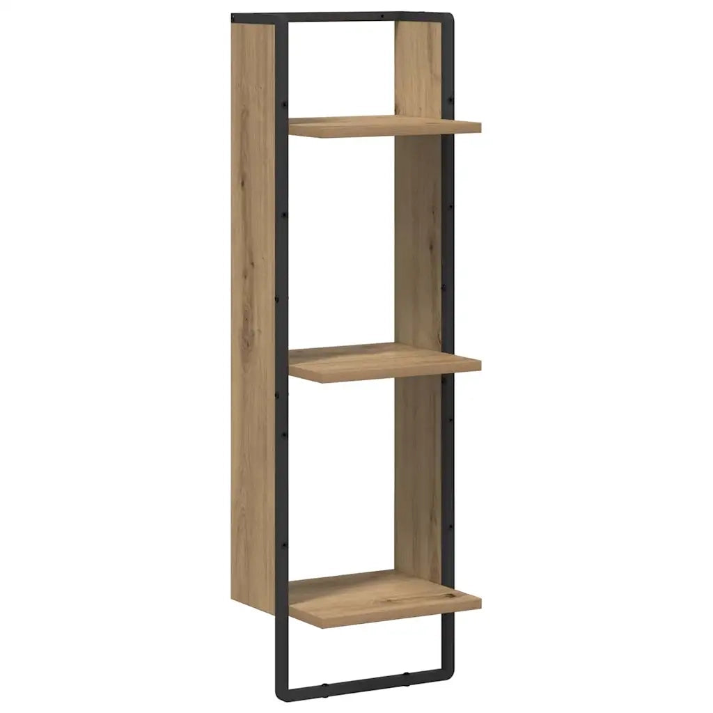 Scaffale da parete A parete Rovere artigianale 30 x 25 x 100 cm 882842