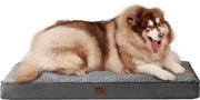 Honden letto XXL per grandi cani 127x91x10cm, materasso per cani lavabile, cuscino morbido per cani da sistemare in un divano, colore grigio