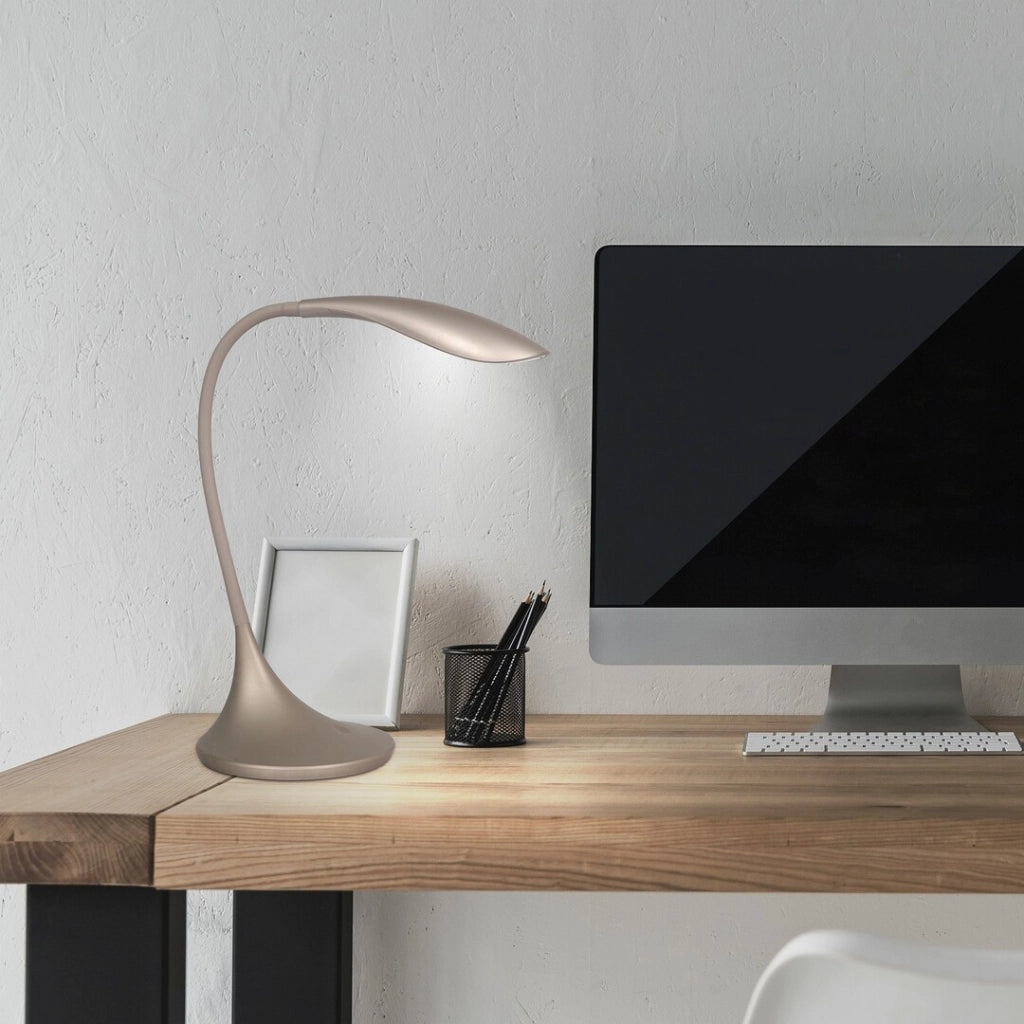 Lampada da scrivania foglia champagne LED 5,3W Rabalux