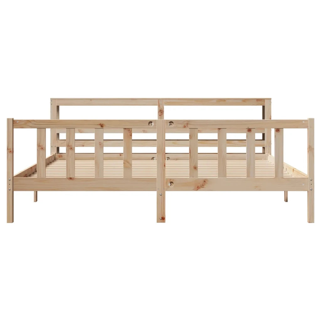 Letto senza Materasso 180x200 cm in Legno Massello di Pino 3305767