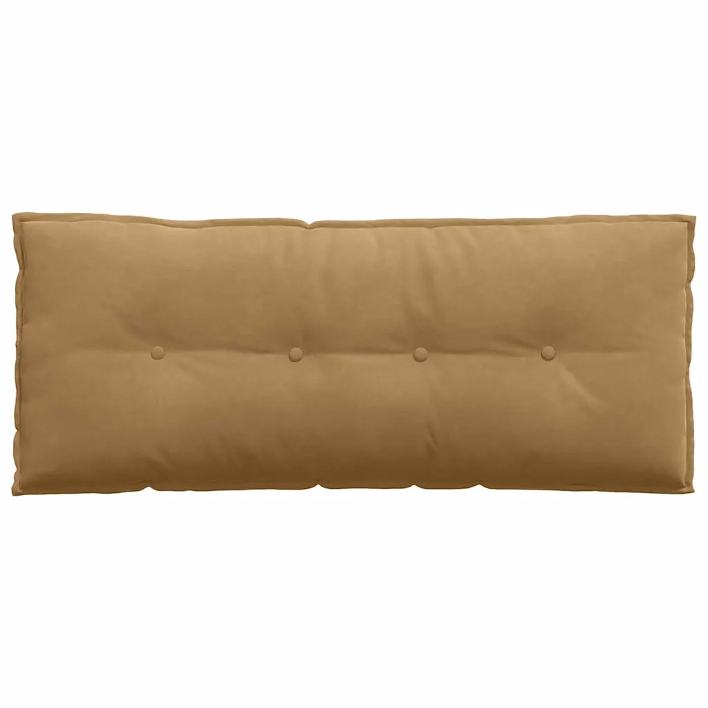 Cuscino per Schiena Marrone 120 x 50 cm Tessuto in Cords