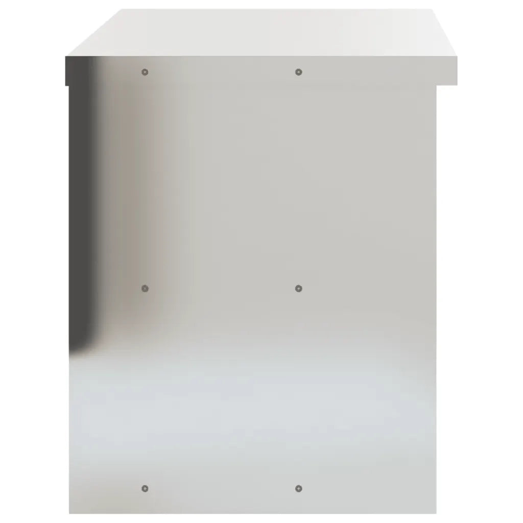 Armadietto a Muro | Mobile Cucina da Parete con Ripiano in Acciaio Inossidabile
