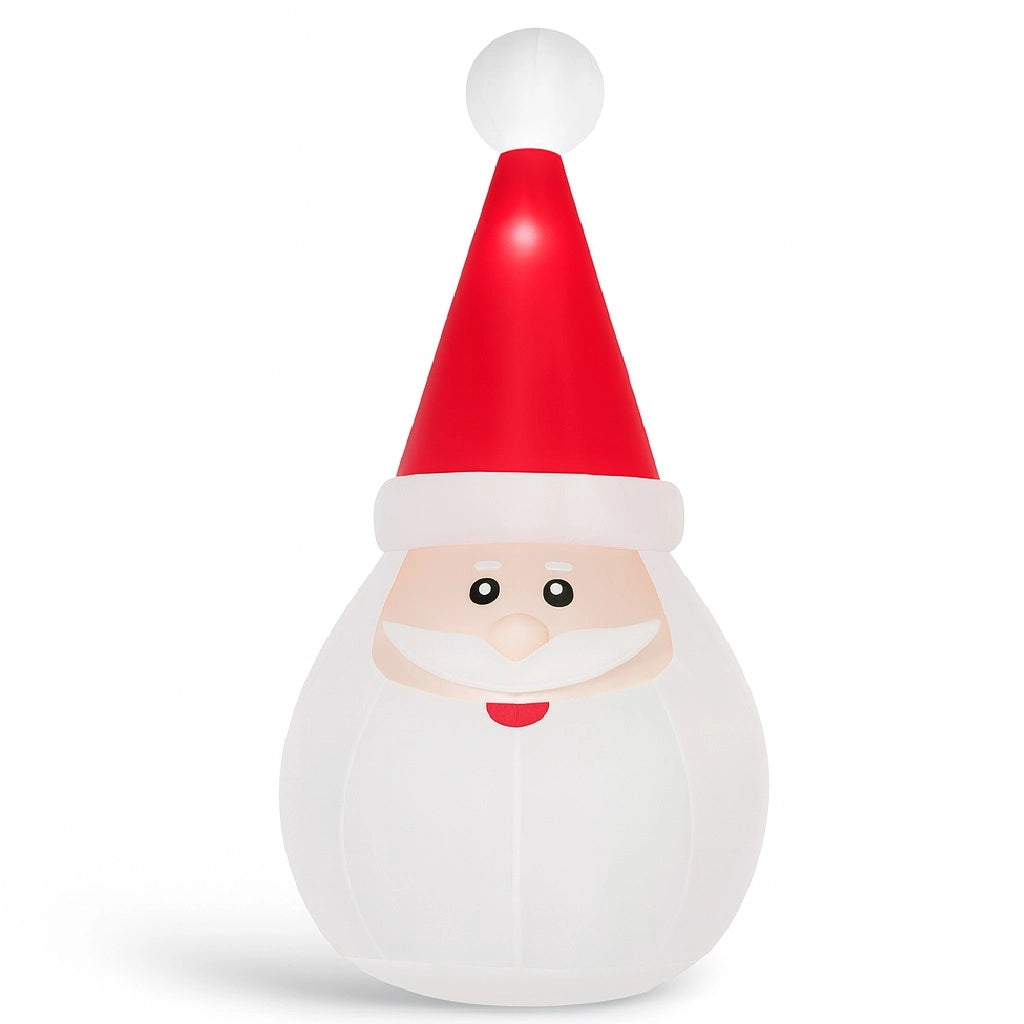 Gonfiabile Babbo Natale Grande Altezza 250 Cm Con Illuminazione Led Per Esterno