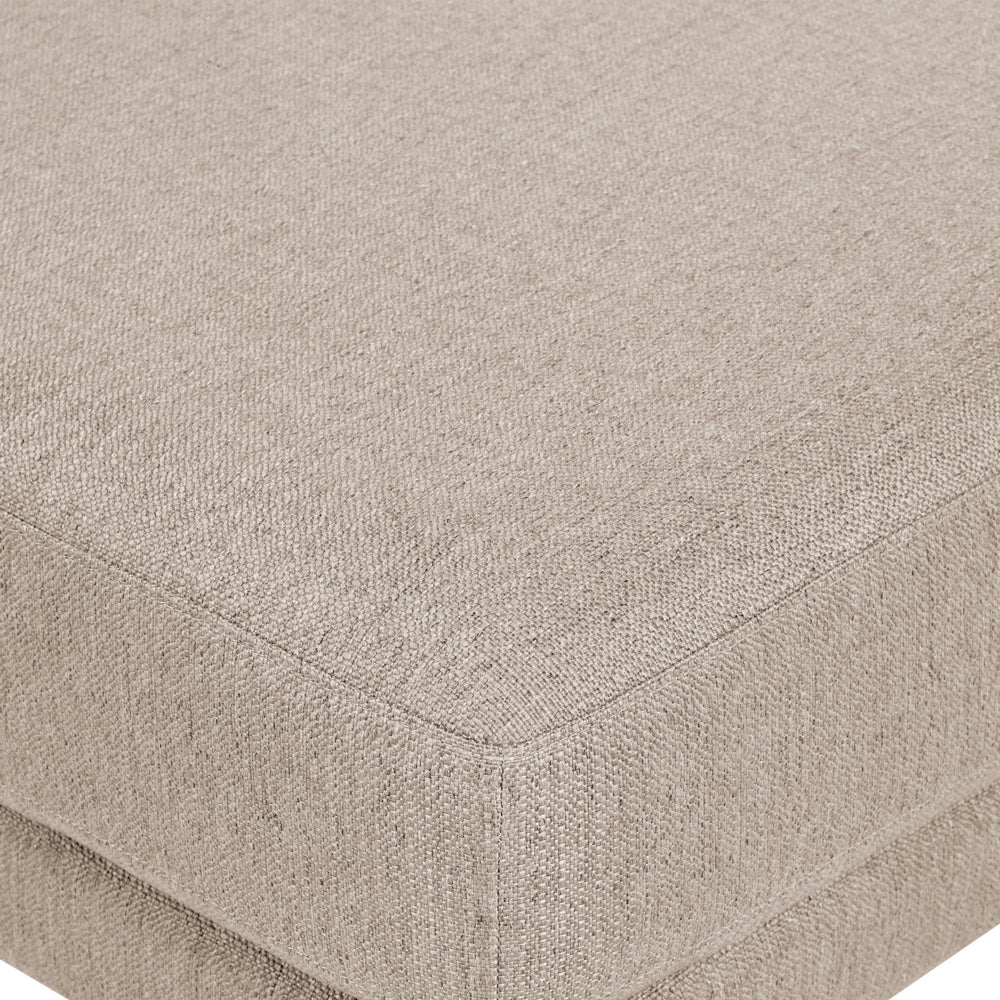 Divano a 3 posti Beige in tessuto poliestere imbottito Divano Cuscini supplementari