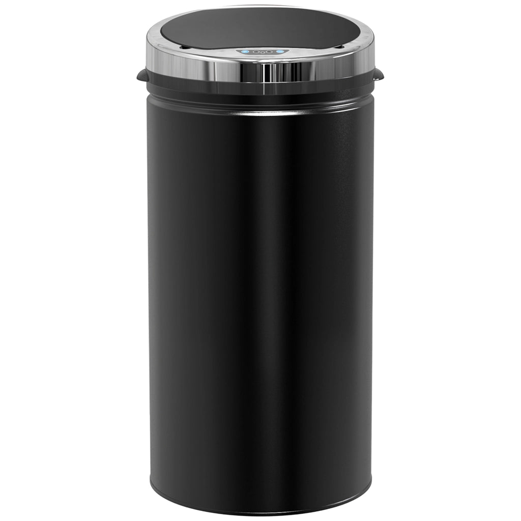 Pattumiera Automatica 42L ¨C zephmum ¨C Acero Galvanizzato Nero