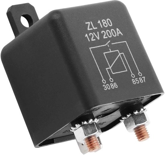 Relais di avvio universale - 12V - Alta potenza - 4-pini - Duraturo e resistente - Accessori di ricambio - Adatto per veicoli da costruzione -...