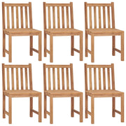 Sedie da Giardino 6 pz con Cuscini in Legno Massello di Teak 3073137