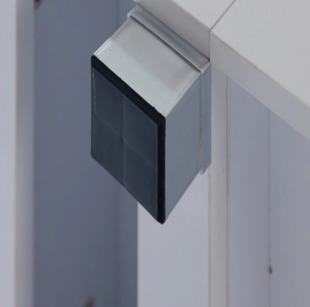 Tavolino da salotto 100x50x35 cm; LED con controllo da app; truciolato bianco