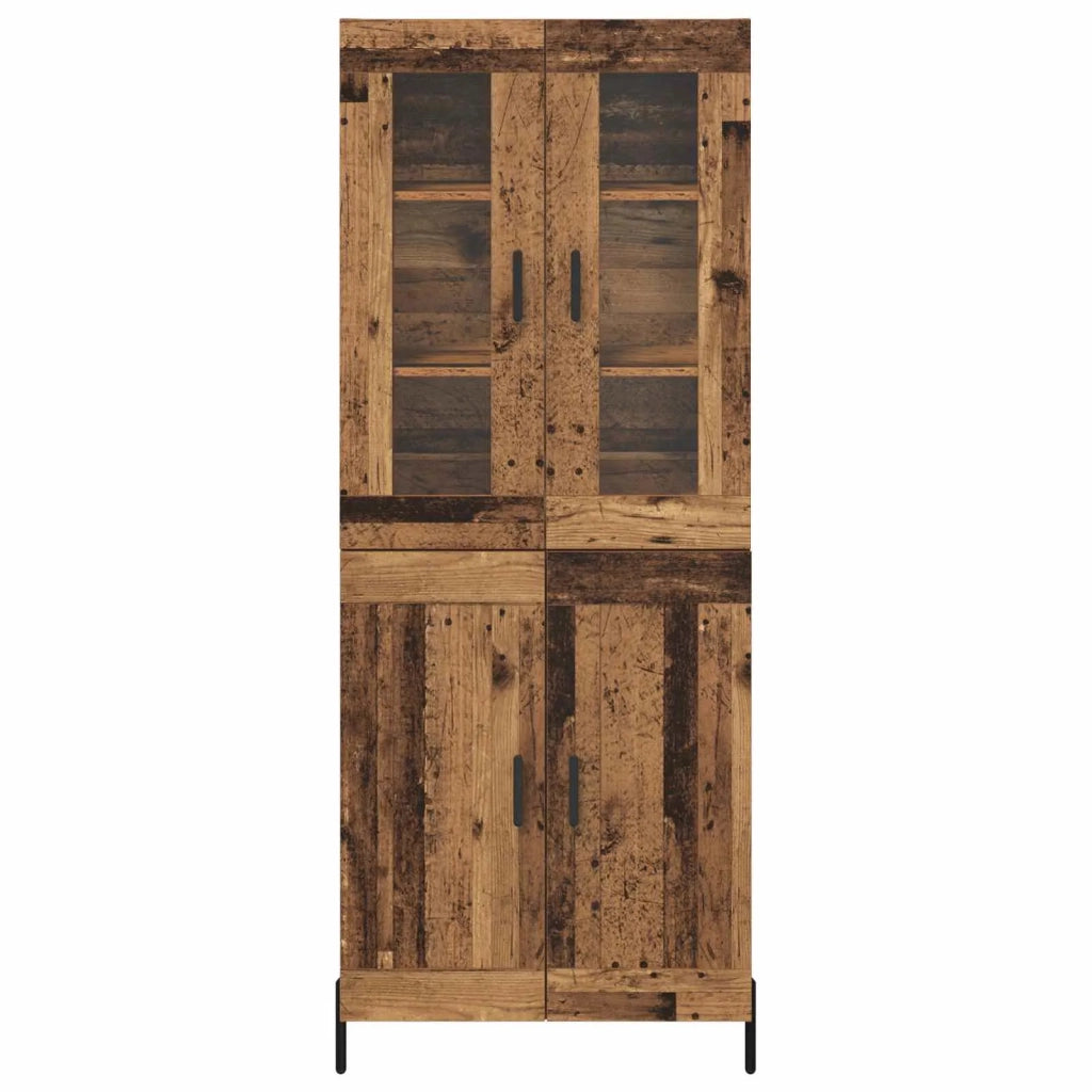 Credenza-Buffet-Armadio da cucina Legno vecchio 69,5 x 34 x 180 cm Legno multistrato 630673
