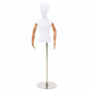 Manichino Regolabile 120-157 cm con Base Unisex PP Bianco 42041711