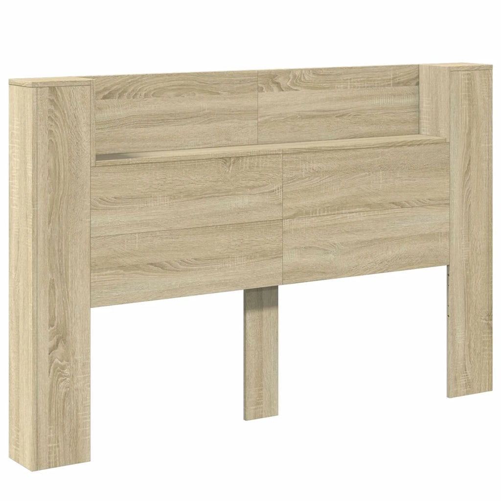 Testata con Mobile e LED Sonoma 160 x 16,5 x 103,5 cm