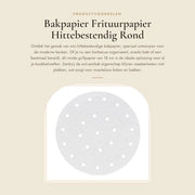 Papier per Griglia a Forma Circolare - 100 Pezzi - Resistente al Calore - Senza Olio di Frittura - Adatto per Frittelle - Facile da Utilizzare - 18 cm