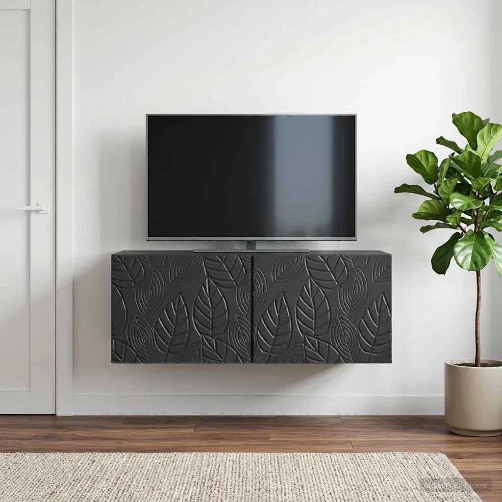 Mobile Porta TV da Muro 59,5 x 41 x 30 cm Nero 898846