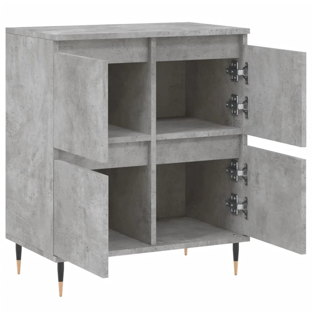 Buffet credenza cassettiera armadio mobile contenitore organizer per cucina soggiorno salotto 60 x 35 x 70 cm legno ingegnerizzato grigio 02_0031990