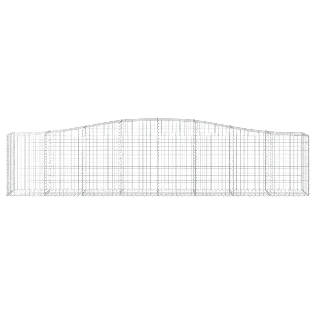Cesti Gabbioni ad Arco 7 pz 400x50x80/100 cm Ferro Zincato 3145948