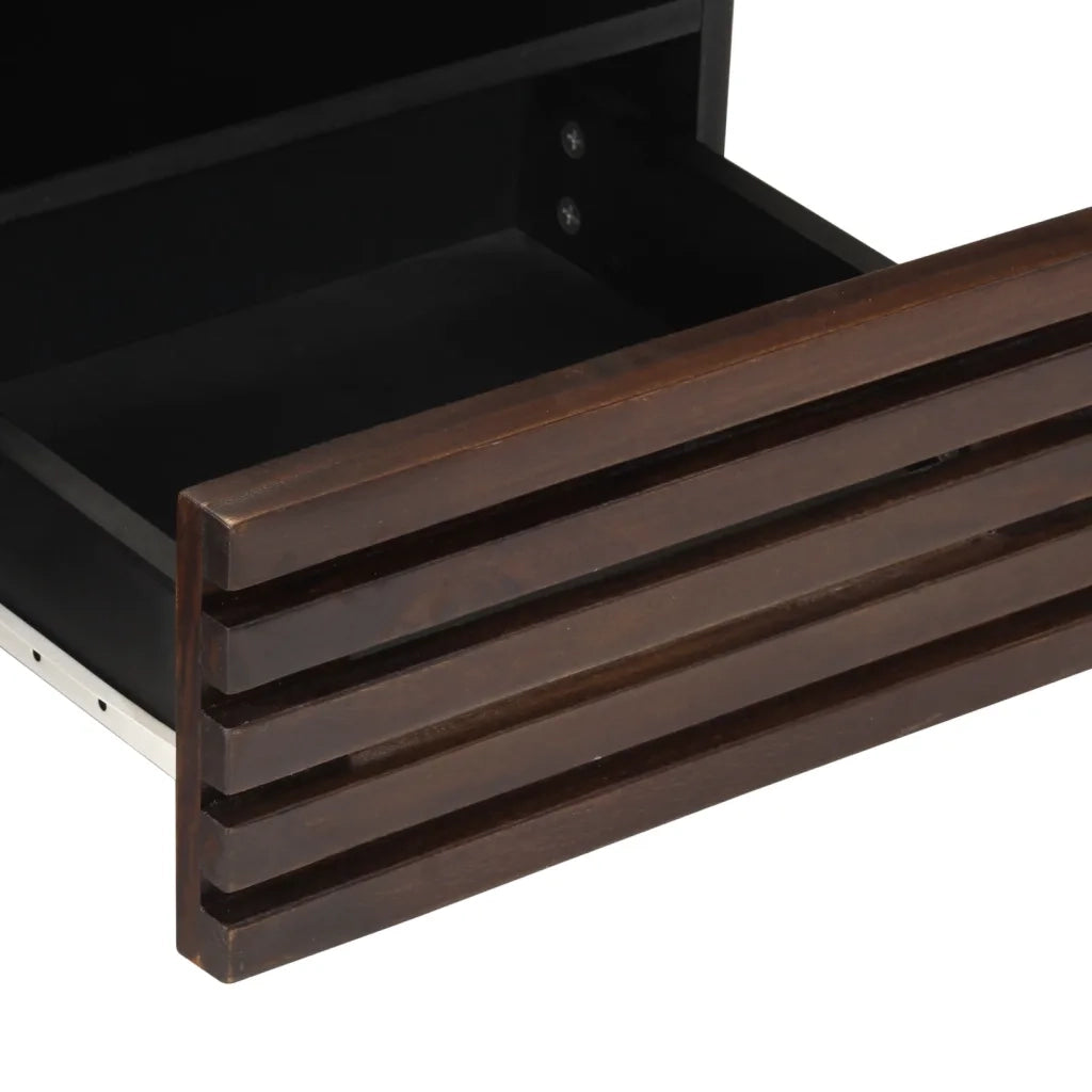 Tavolino da Salotto Marrone 80x55x40 cm Legno Massello di Mango