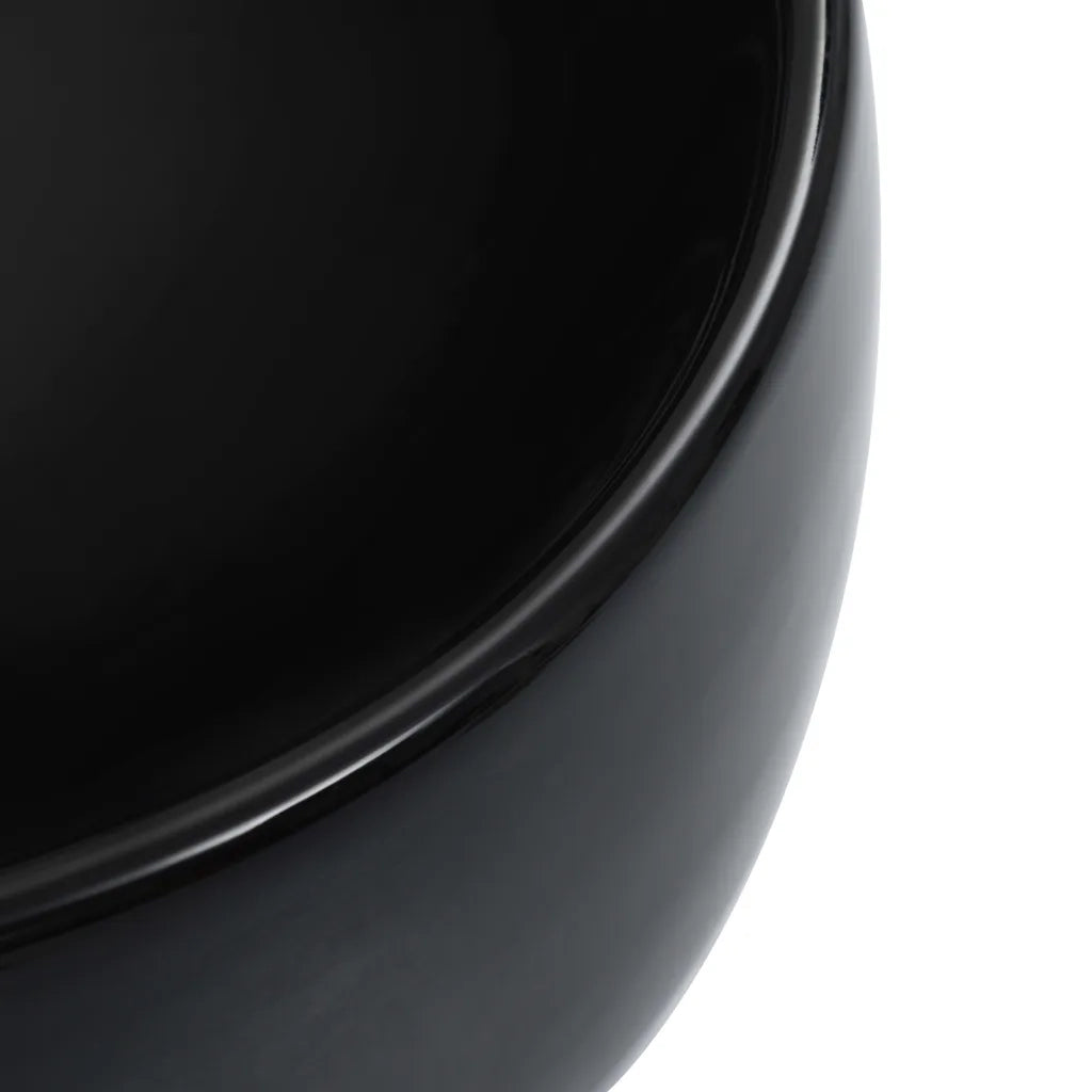 Lavandino 44,5x39,5x14,5 cm in Ceramica Nero CFW3155763