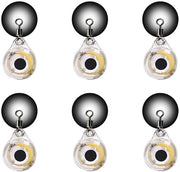 Lanterna subacquea per pesca - Alta luminosità - 6 pezzi - Luce LED - Lanterna subacquea per pesca - Design Fisheye - Resistente alla corrosione - Visore per pesca