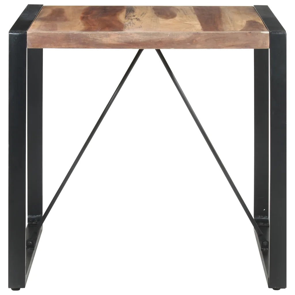 Tavolo da Pranzo 80x80x75 cm Legno Massello Finitura Sheesham