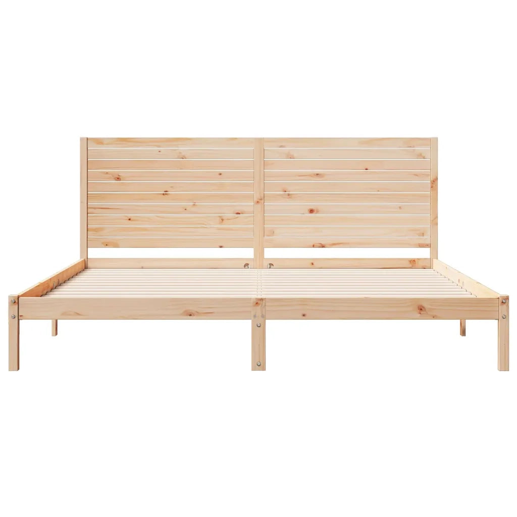 Giroletto Extra Lungo senza Materasso 200x210 cm Legno Massello 3309305