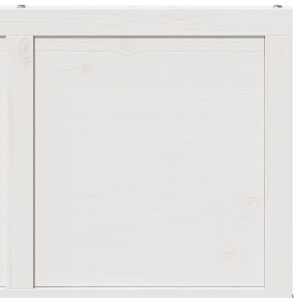 Porta del Granaio Bianca 80x208 cm in Legno Massello di Pino 850645