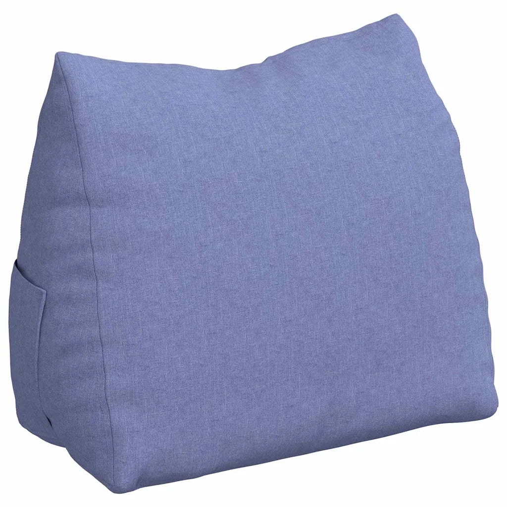 Cuscino per Schiena | Cuscino dorsale Blu jeans 60 x 20 x 50 cm Tessuto