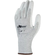 GUANTO POLIURETANO BIANCO PIKA U-POWER - MAGLIA POLIESTERE + FIBRA DI CARBONIO 9- 12 paia