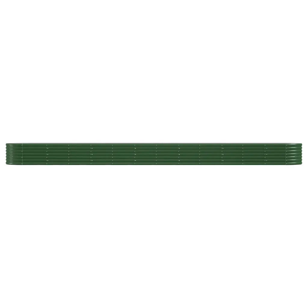Letto Giardino Acciaio Zincato 512x80x36 cm Verde 318938