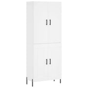 Credenza | Madia | Buffet da pranzo | Armadio da pranzo Bianca 69,5x34x180 cm in Legno Multistrato