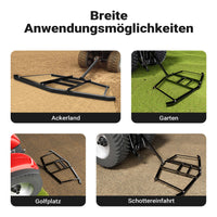 Erpice livellatore prato terreno per quad trattorini 172 x 90 cm Telaio fisso di livellamento