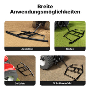 Erpice livellatore prato terreno per quad trattorini 172 x 90 cm Telaio fisso di livellamento