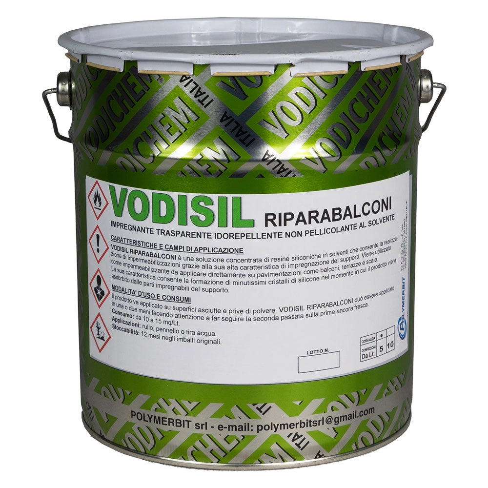 RESINA SILICONICA 'VODISIL RIPARABALCONI' lt. 1 - trasparente- 4 pezzi  - VODICHEM