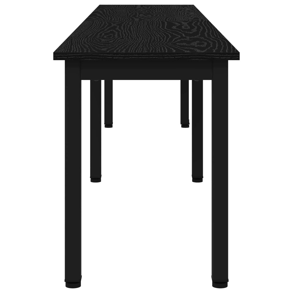 panchina Rovere Nero 200 x 35 x 45 cm Legno multistrato