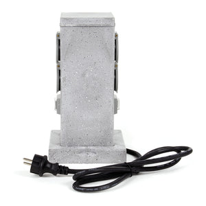 Colonna multipresa effetto granito, con 4 prese e 2 interruttori on/off, per esterno IP44