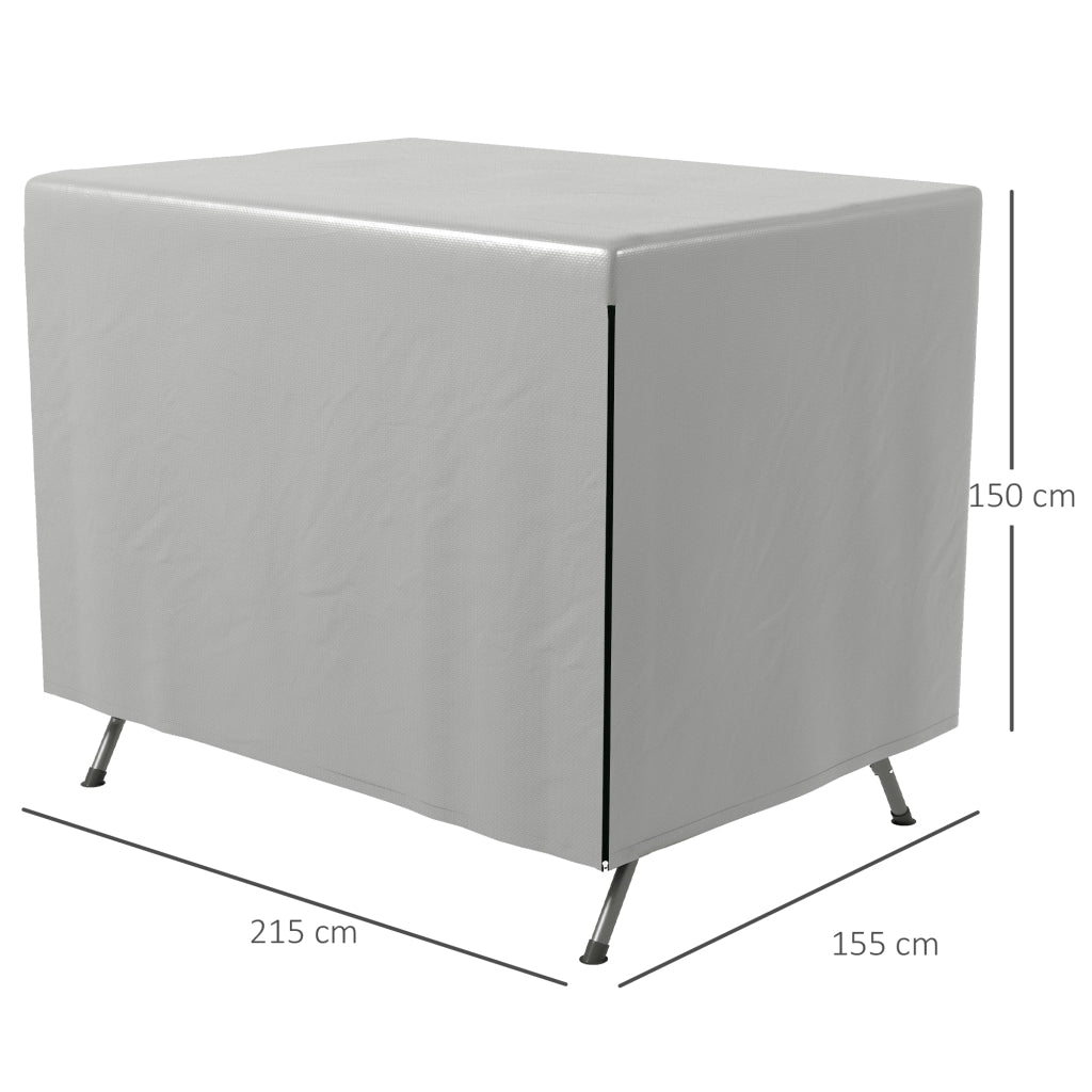 Copertura per Mobili da Giardino ¨C zephmum ¨C Grigio 215x155x150 cm