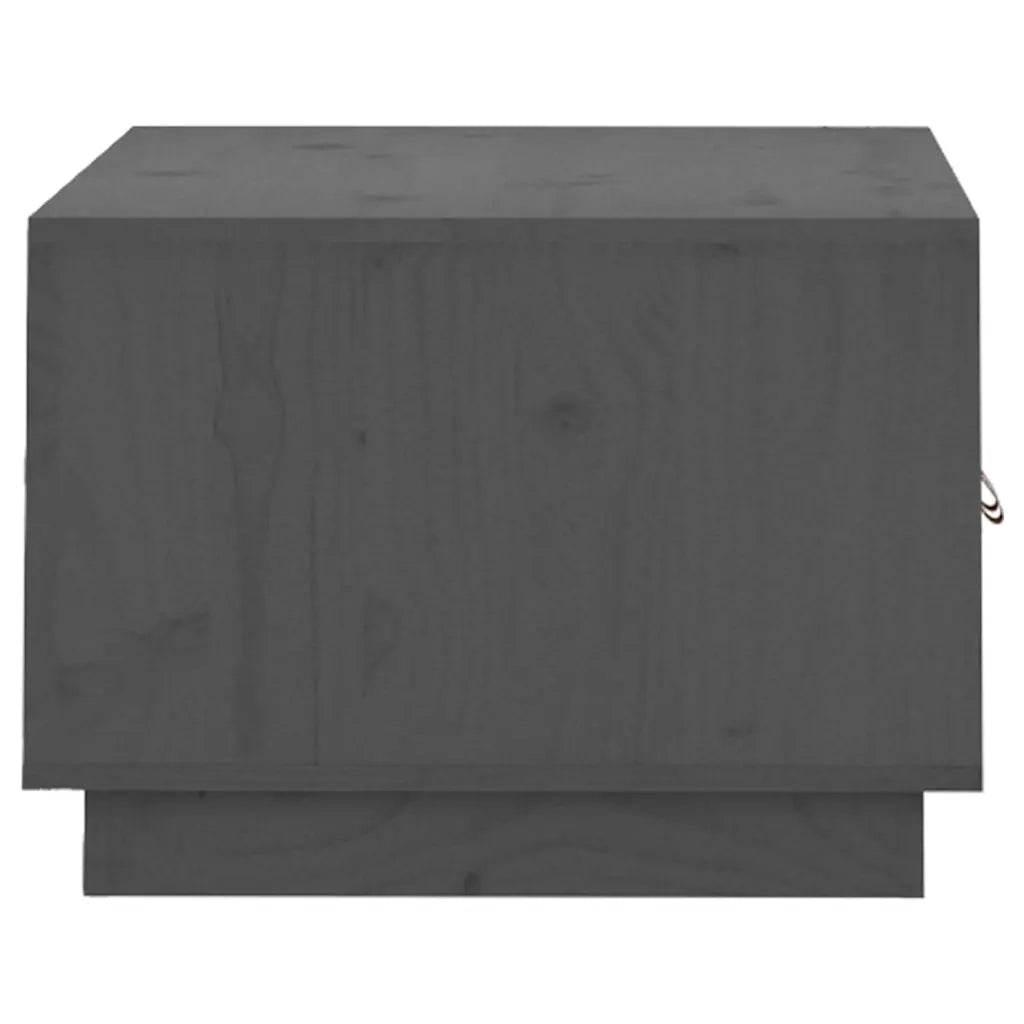 Tavolino da salotto | Tavolino da caff¨¨ | Tavolino da Soggiorno Grigio 80x50x35cm in Legno Massello di Pino