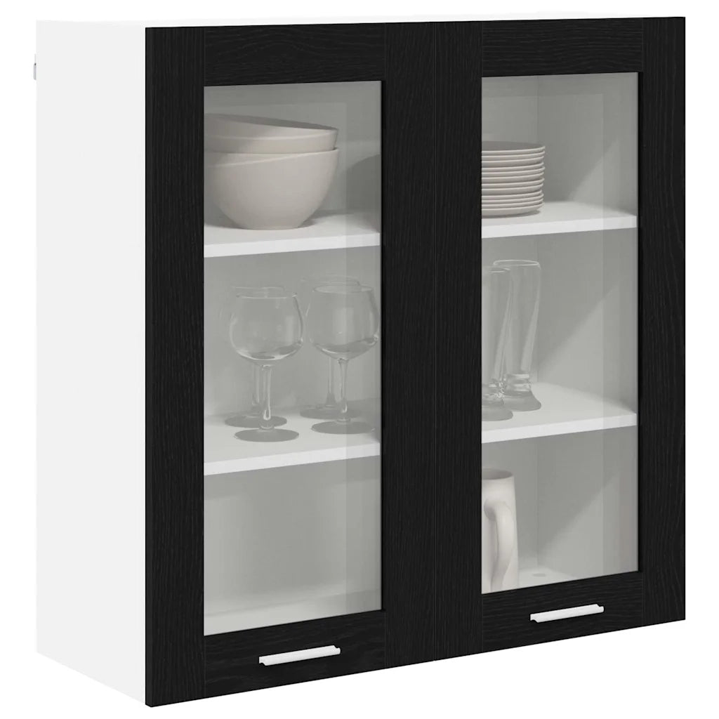 Armadio pensile Rovere Nero 80 x 31 x 80 cm Legno multistrato 884323