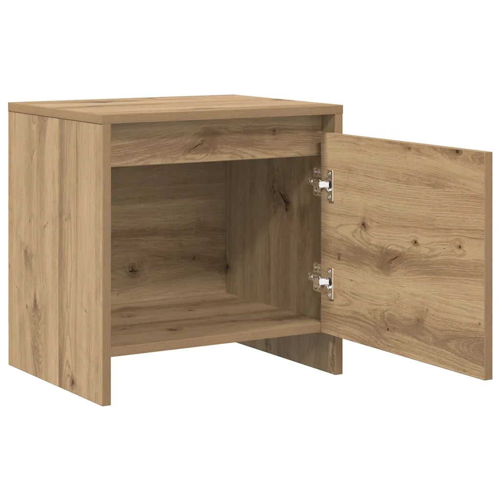 vidaXL Armadio da Notte rovere artigianale 45 x 34 x 44.5 cm